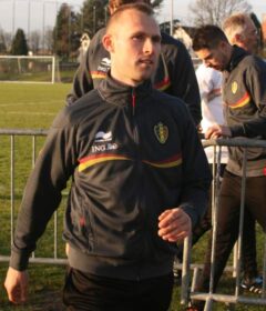 Thomas Buffel tijdens training met België in 2006