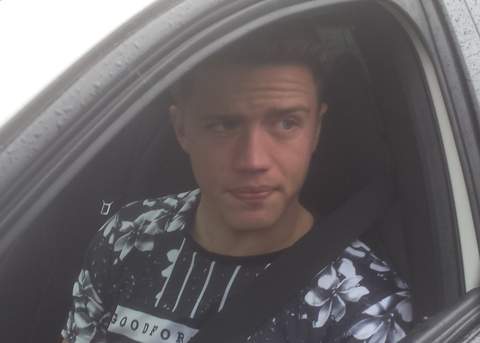 Baptiste Guillaume tijdens training bij RC Lens in 2015