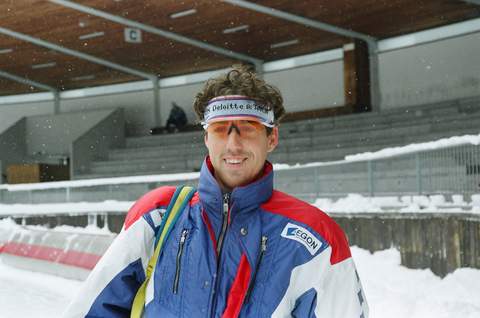Portret van Bart Veldkamp, Nederlandse schaatser
