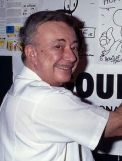 Portret van Greg, Belgische striptekenaar, 1988