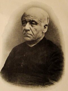 Portret van Guido Gezelle, Belgische dichter en priester