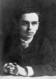 Jonge portret van Guillaume Lekeu rond 1886