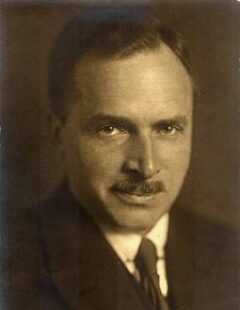 Portret van Henri de Man rond 1935