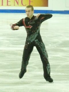 Kevin van der Perren skating at 2008 World Championships