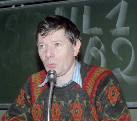 Ludo Martens spreekt op conferentie over Latijns-Amerika in 1995