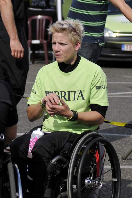 Marieke Vervoort tijdens Run to Walk Again in 2012