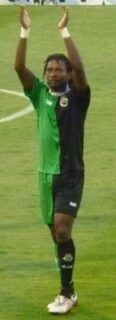 Mohammed Tchité in Racing Santander jersey, 2009