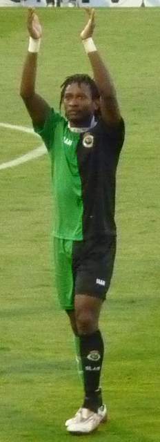 Mohammed Tchité in Racing Santander jersey, 2009