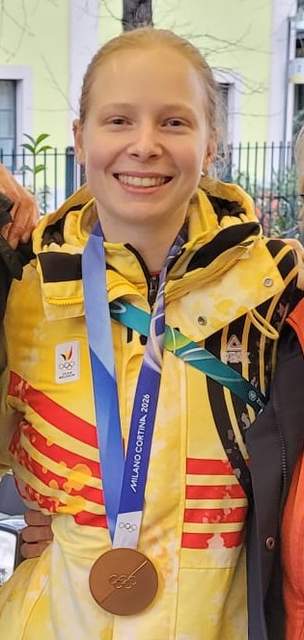 Tineke den Dulk tijdens de Winterspelen 2026