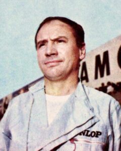 Portret van Willy Mairesse als Formule 1-coureur in 1965