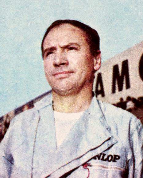 Portret van Willy Mairesse als Formule 1-coureur in 1965
