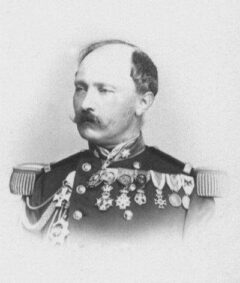 Portret van baron Alfred Van der Smissen in uniform