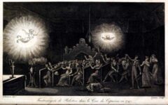 Robert's spookachtige phantasmagoria voorstelling in Parijs, 1797