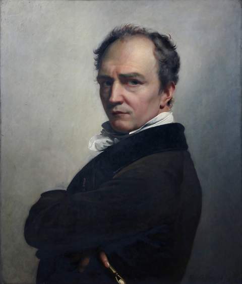 Zelfportret van François-Joseph Navez, Belgische schilder