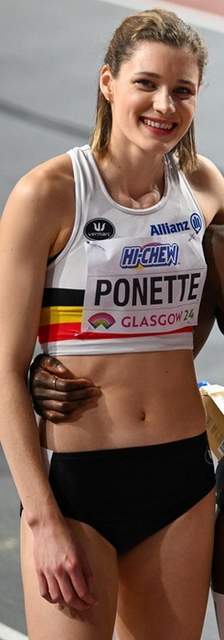 Helena Ponette tijdens het wereldkampioenschap indoor 2024