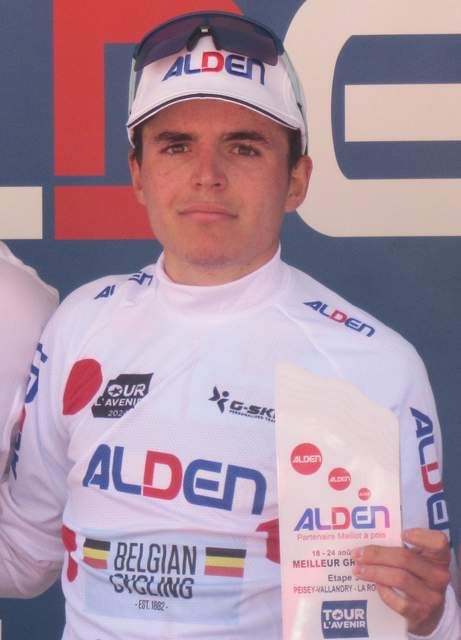 Jarno Widar tijdens Tour de France 2024