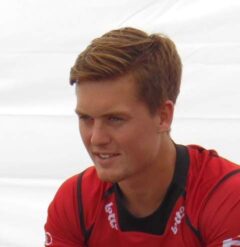Tom Boon tijdens een hockeywedstrijd in 2016