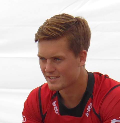 Tom Boon tijdens een hockeywedstrijd in 2016