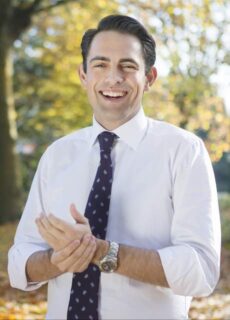 Tom Van Grieken tijdens een politiek evenement in 2016