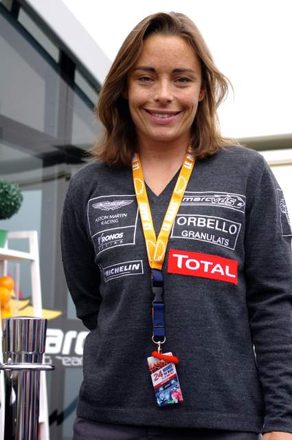 Vanina Ickx tijdens de 24 uur van Le Mans 2011