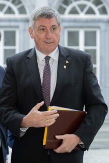 Jan Jambon tijdens bezoek College van Commissarissen 2024