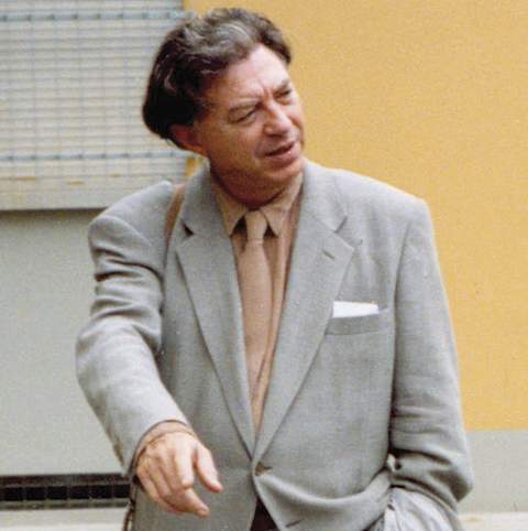 Portret van Jean-Michel Folon in Bologna, 1990